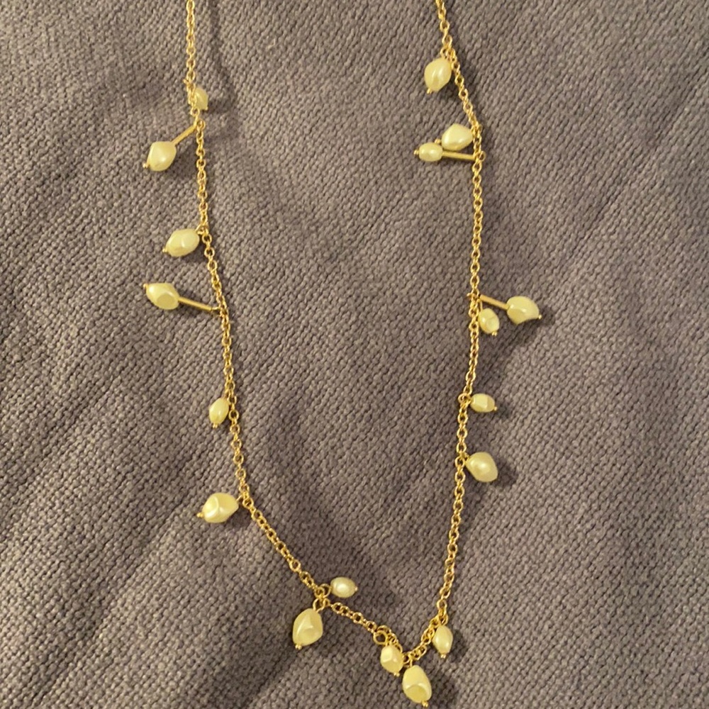 Pearl and gold necklace